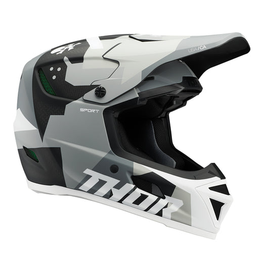 Helmet S25 Thor Mx Reflex Sport Carbon Brave Grey/White Large