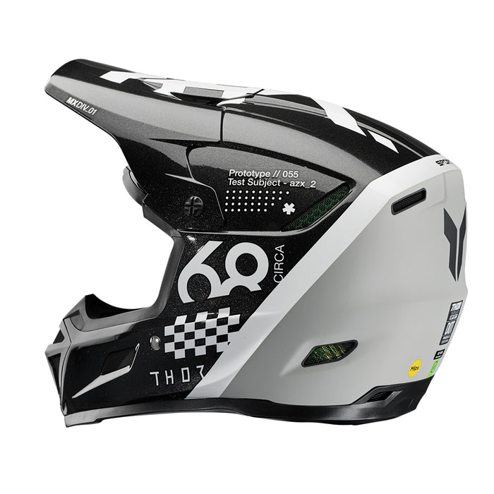 Helmet S25 Thor Mx Reflex Sport Composite Riot Black/White Small