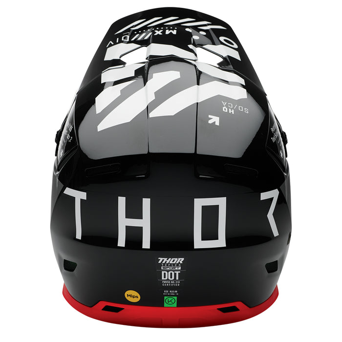 Helmet S25 Thor Mx Reflex Sport Composite Strike Black/Red Small