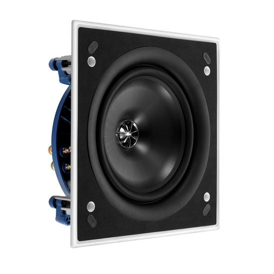 KEF Ultra Thin Bezel 8'' Square In-Ceiling Speaker. 200mm Uni-Q driver with 16mm