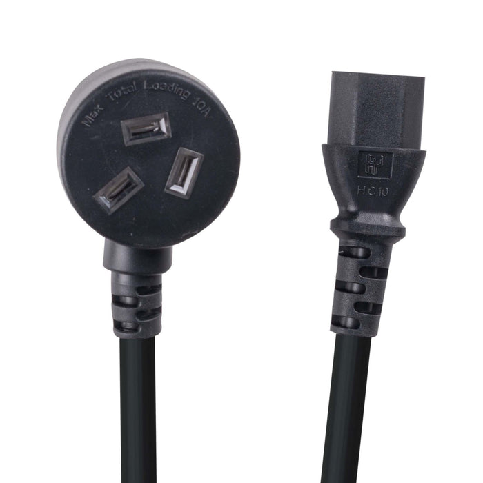 2M 3-Pin TAPON Plug IEC C13 Female Connector 10A SAA Approved Power Cord 1.0mm