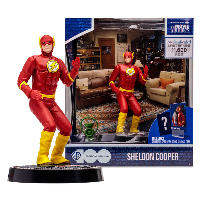 Movie Maniacs 6In Posed Wv5 Wb100 Sheldon As The Flash (The Big Bang Theory)