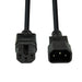 DYNAMIX 1M IEC C14 to Notched C15 10A SAA Approved Power Extension Cable. 1.0mm