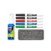 EXPO Dry Erase Markers with Fine Point Tips, Cleaning Spray & Eraser Includes Re