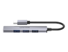 UNITEK 4-in-1 USB Multi-port Ultra Slim Hub with USB-C Connector. Includes 1x US