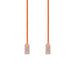 DYNAMIX 1m Cat6A 10G Orange Ultra-Slim Component Level UTP Patch Lead (30AWG) wi