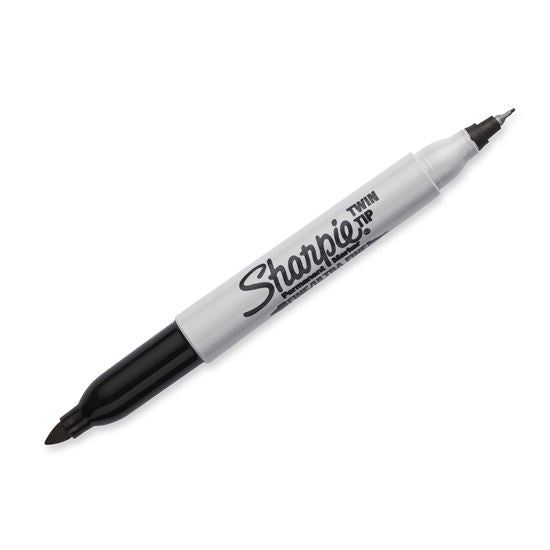 SHARPIE Twin Tip Permanent Marker with Fine & Ultra-Fine Tips. 1-Pack Permanent