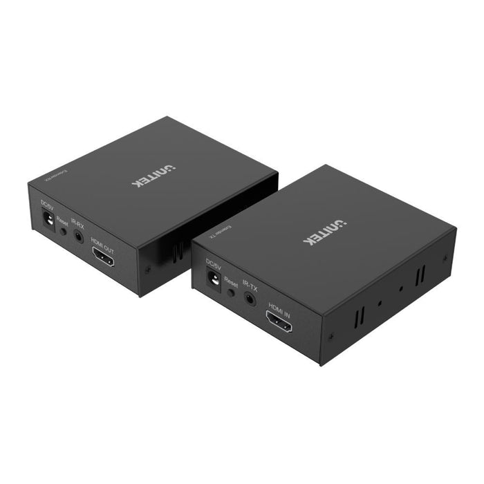 UNITEK HDMI & IR Extender Kit Over Cat6 up to 150M. Supports up to 4K@30Hz. Plug