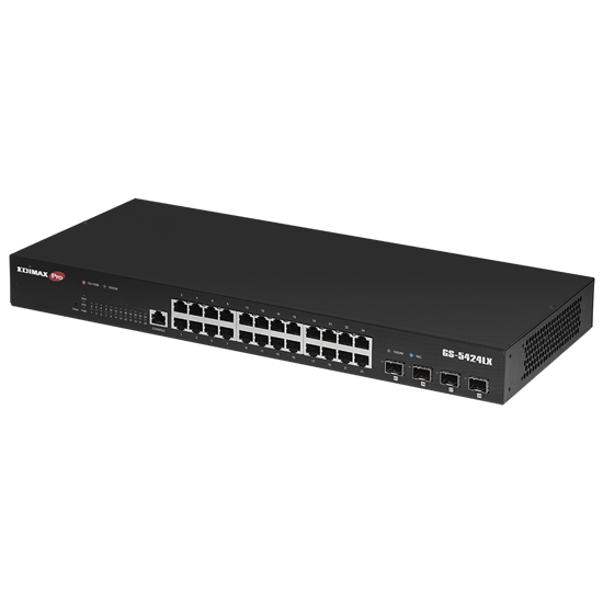 EDIMAX 28-Port Gigabit Web Smart Rack-mount Switch. 24 Gigabit Ethernet Ports an