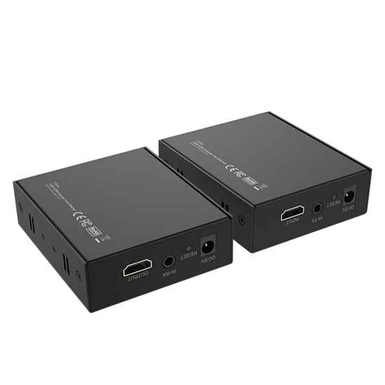 UNITEK HDMI & IR Extender Kit Over Cat6 up to 150M. Supports up to 4K@30Hz. Plug