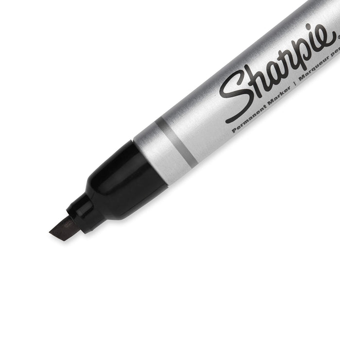 SHARPIE Metal Permanent Marker with Durable Chisel Tip. 12-Pack Tough, Durable,