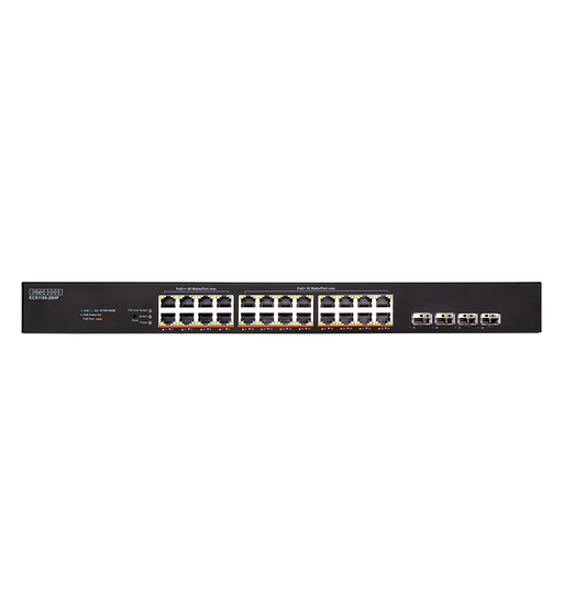 EDGECORE 28 Port Lite L2 Smart Gigabit Web Managed PoE Switch with 24 PoE Ports