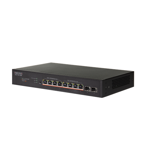 EDGECORE 10 Port Lite L2 Smart Gigabit Web Managed PoE Switch with 8 PoE Ports (