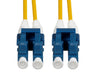 DYNAMIX 2.5M 9u LC/LC Duplex Single Mode G657A1 Bend Insensitive Fibre Lead. Yel