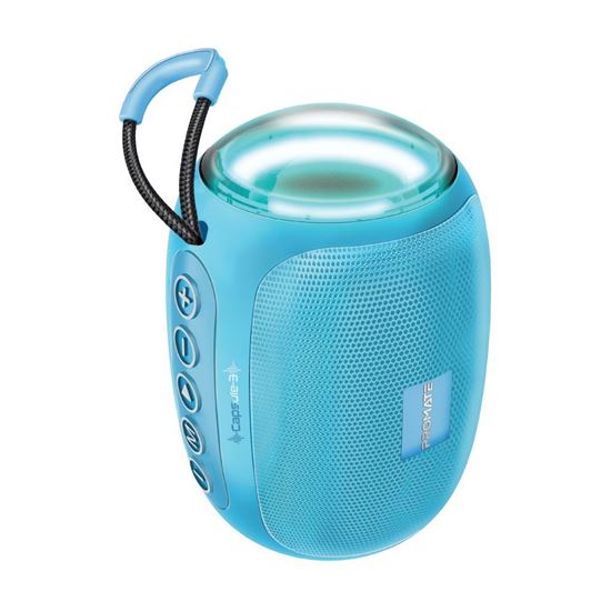 PROMATE 5W Wireless HD Bluetooth Portable Speaker with Built-in Lanyared. Batter