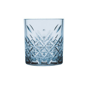 Pasabahce Glass Timeless Double Old Fashioned Blue 345ml - Set 4