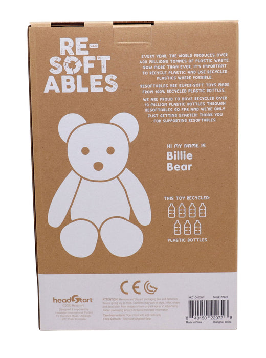 Resoftables 12" Medium - Billie - Teddy Bear