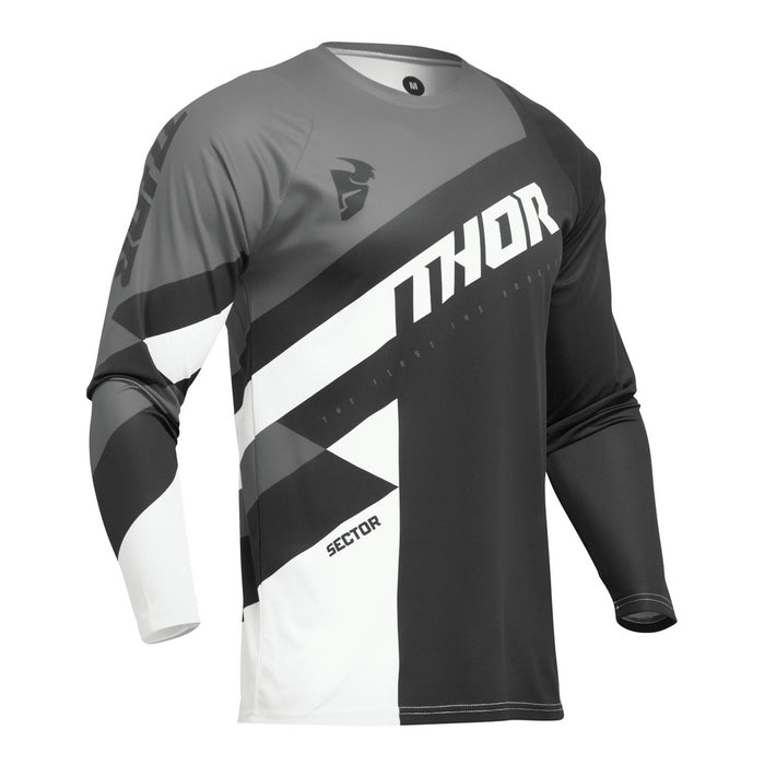 Jersey S24 Thor Mx Sector Youth Checker Black/Gray Small