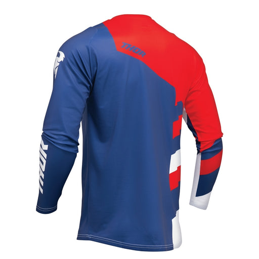 Jersey S24 Thor Mx Sector Youth Checker Navy/Red Xs