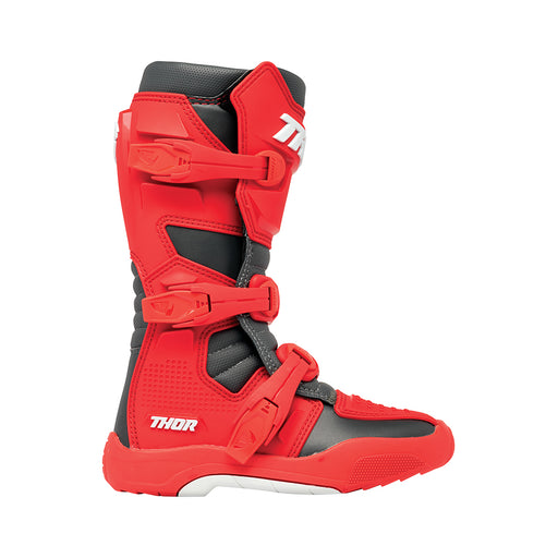 Motorcross Boots S24 Thor Mx Blitz Xr Youth Rd/Ch Size 4