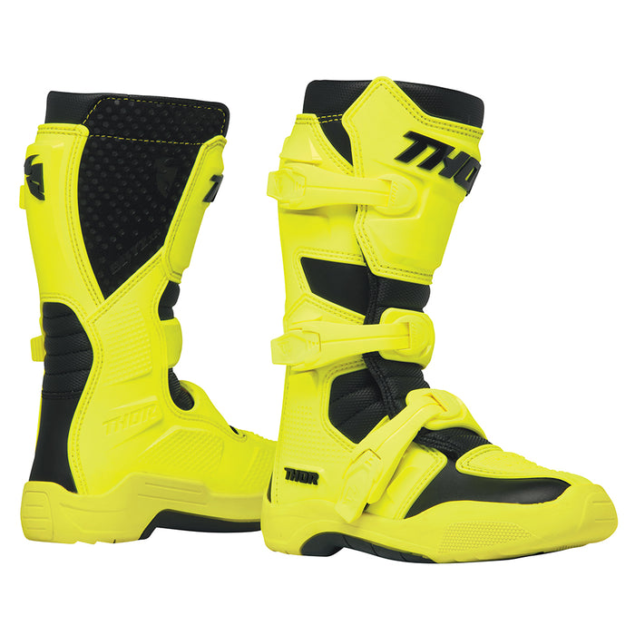 Motorcross Boots S24 Thor Mx Blitz Xr Youth Ac/Bk Size 4