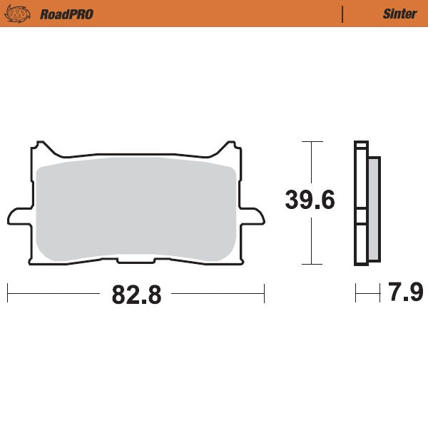 Brake Pads Moto Master Front Road Pro Sintered Honda Cb125R Cb300R Cb650R Cbr650