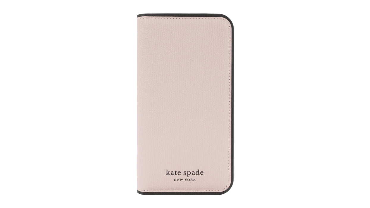 Kate Spade New York Folio Wallet Case for iPhone 14 Plus - Pale Vellum KSNY