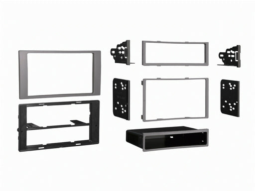 fitting kit ford mondeo transit kuga 2005 - 2012 din & double din (silver)