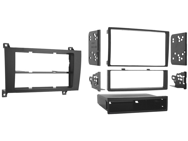 fitting kit mercedes slk 2004 - 2011 din & double din black