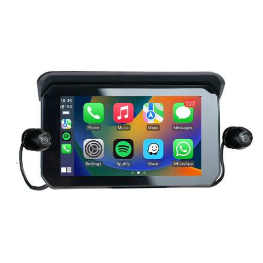 Ottocast Wireless Carplay & Android Auto 5" Screen + Cameras For Motorcycles Ipx