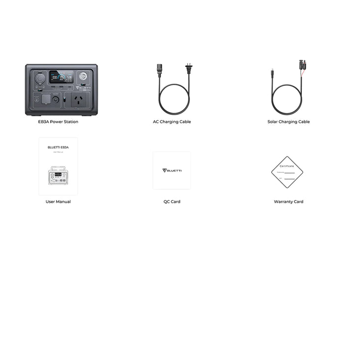 Bluetti Eb3A Portable Power Station | 600W (1200W Surge) 268Wh