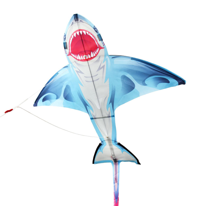 KITE'S READY 2 FLY - POP UP SHARK- PATENTED POPUP SYSTEM-KITE TOTE