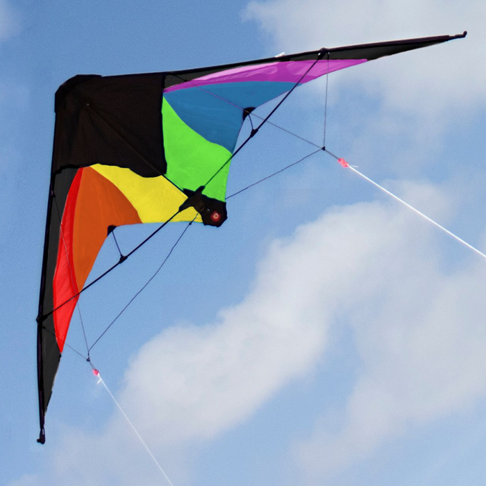 POP UP STUNT KITE - MAGIC 125 CM RAINBOW (2 ASST)