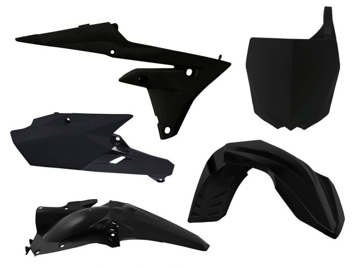 PLASTIC KIT RTECH YAMAHA YZ250F 14-18 YZ450F 14-17 BLACK