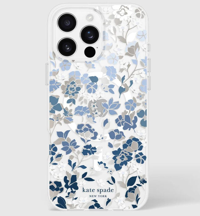 KSNY Apple iPhone 16 Pro Max Protective Case - Flowerbed Blue