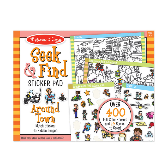 Seek & Find Sticker Pad - Around Town 40150