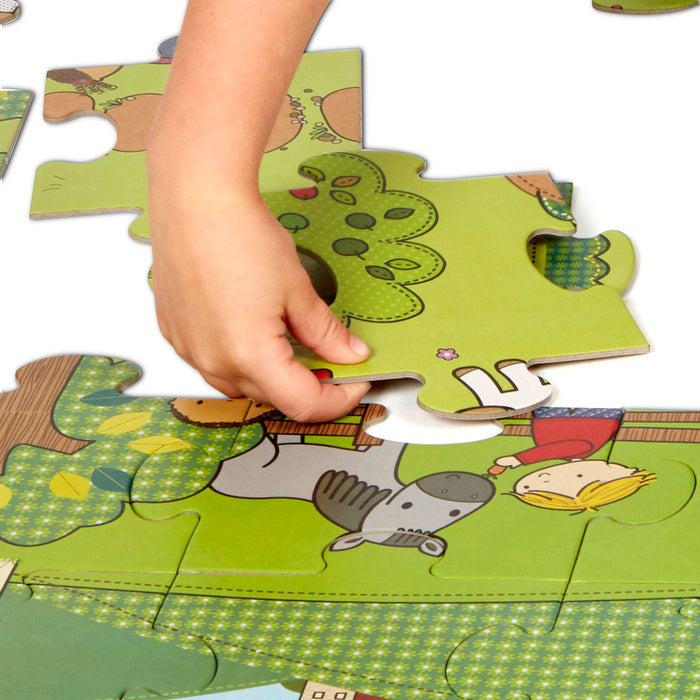 Giant Floor Puzzle - On The Farm - 35 Pc