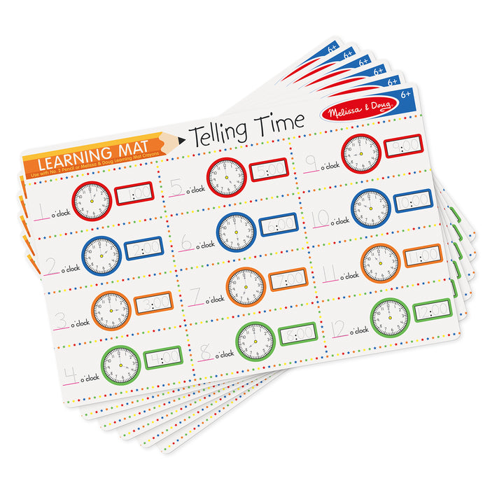 Telling Time Write-A-Mat (Bundle of 6)