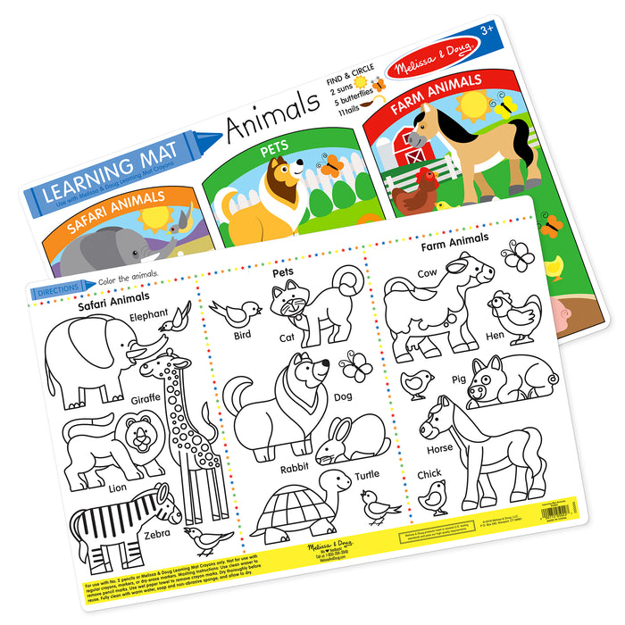 Animals Learning Mat (Bundle of 6)