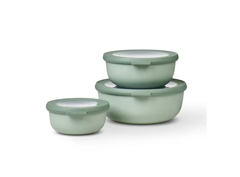 Mepal Cirqula Round Small Set 3 Piece Nordic Sage