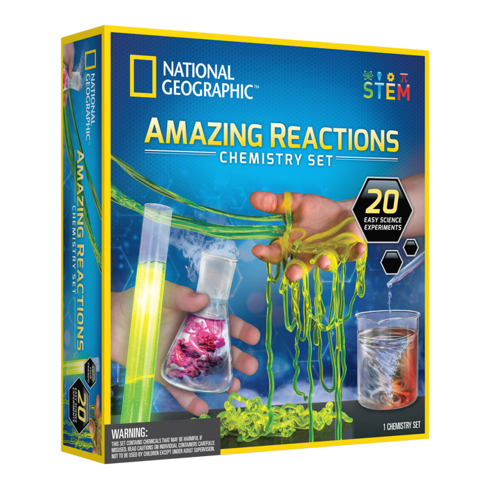 National Geographic Amazing Reactions Chemistry Set