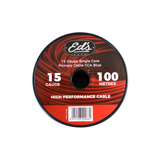 Eds 15 Gauge Single Core Primary Cable Cca 100M Blue