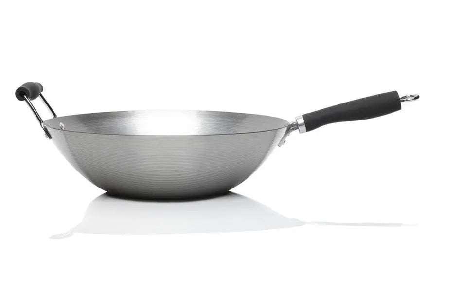 Stanley Rogers Classic Carbon Steel Wok Black 35cm