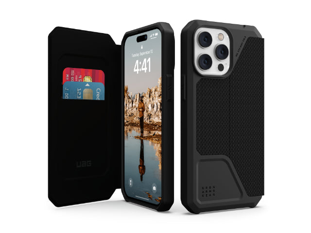 UAG Metropolis - Case iPhone 14 Pro Max - Kevlar Black