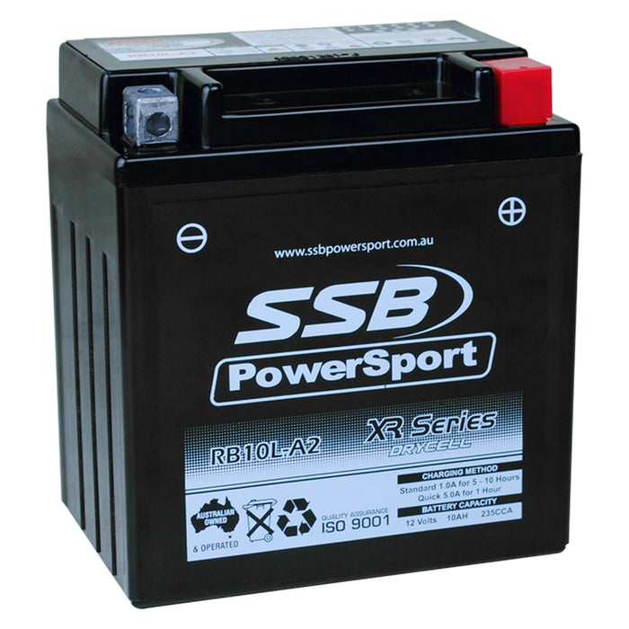 Motorcycle motorbike battery (YB10L-A2) AGM 12V 10AH 235CCA BY SSB