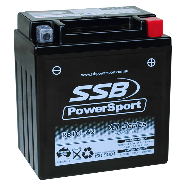 Motorcycle motorbike battery (YB10L-A2) AGM 12V 10AH 235CCA BY SSB