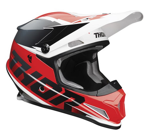 HELMET S21 & S22 THOR MX SECTOR FADER RED BLACK LARGE