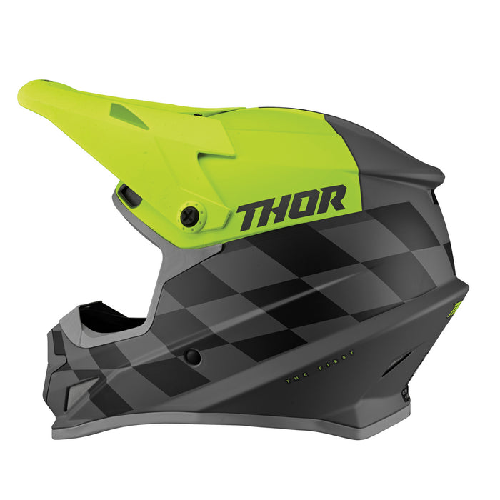 Helmet S23 Thor Mx Sector Birdrock Grey/Acid Small