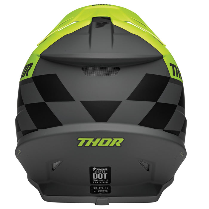 Helmet S23 Thor Mx Sector Birdrock Grey/Acid Small