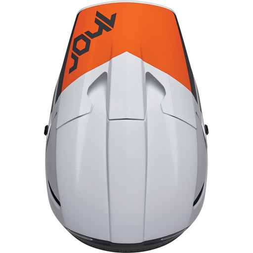 Helmet S24 Thor Mx Reflex Cube Light Gray / Red Orange Large